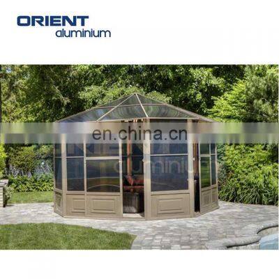 Seasons Solarium Aluminum Triangle Roof Sun Room Glass House Design Factory Supplier photo-5