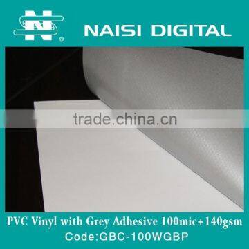 PVC Self Adhesive Vinyl With Grey Adhesive 100mic