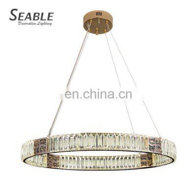 New Design Indoor Decoration Living Room Dining Room Luxury LED Crystal Pendant Light