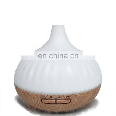 electric ultrasonic wooden aroma essential oil diffuser Mist Humidifier with 7 Colors LED Lights