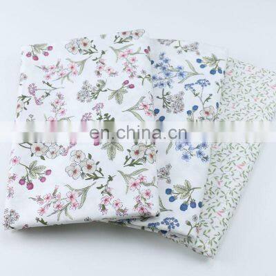 60s Small Flower Printed Pure Cotton Damask Cloth Cotton Bedding Products Pajama Pants Clothing Fabric Wholesale photo-2