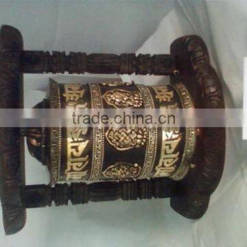 Single Wooden Prayer Wheels