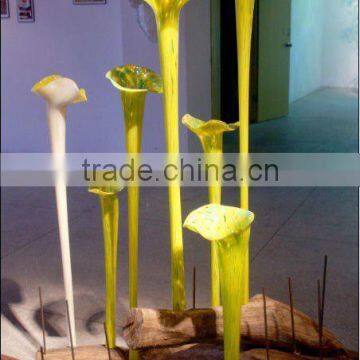 Handmade Decorative Murano Glass Flower for Garden