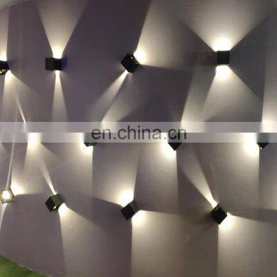 HUAYI New Design Modern Decoration Aluminum Ip65 Waterproof 6watt Outdoor Led Wall Light