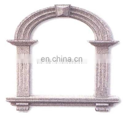 exterior arched marble stone door surround