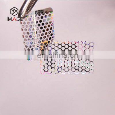 Personalised Custom Adhesive Honeycomb Tamper-Proof Holographic Sticker