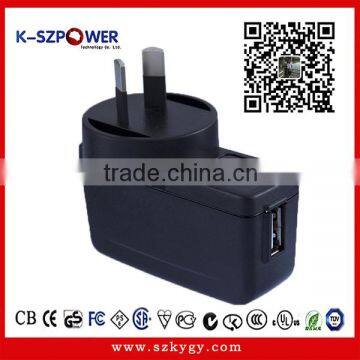 2016 F-series 10W K-052100 5v 2.1a Usb Power Adapter With CE UL