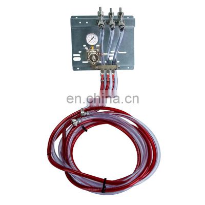 Secondary Regulator Panel kit with Air distributor 3 kegs