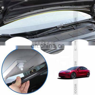 Front Waterproof Rainproof Chassis Cover Strips Water Strip For Tesla Model 3  Air Inlet Protective Cover Modification