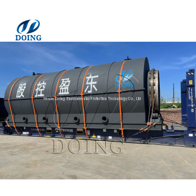 Meet Emission Standard Waste Tire Plastic Recycling to Fuel Pyrolysis Plant Cost For Sale