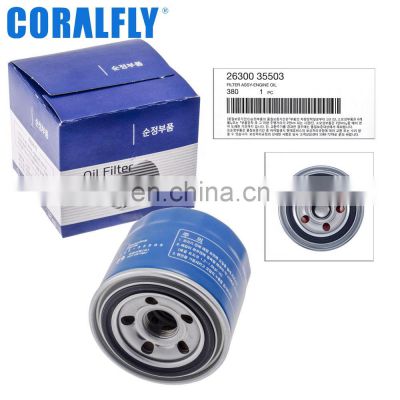 High Quality Oil Filter 26300-35503  2630035503 for Hyundai Original 26300-35503 Filtro Aceite