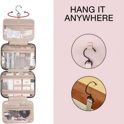 Travel Bag With Hanging Hook, Water-resistant Makeup Cosmetic Bag photo-3