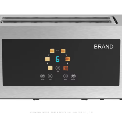 Tenfly Touch Screen 4 Slice Toaster, Stainless Steel Long Slot Home Breakfast Maker Sandwich Maker Bread Toaster Factory Custom photo-4