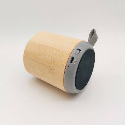 Outdoor Custom Logo Bamboo Wood Wireless Speaker Small Mini Portable Speakers photo-5