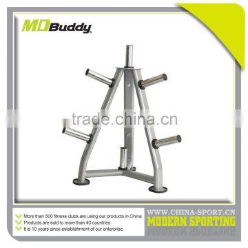 Gym equipment standard olympic weight plate rack