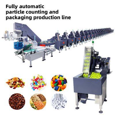 Particle packaging machine counting packaging machine