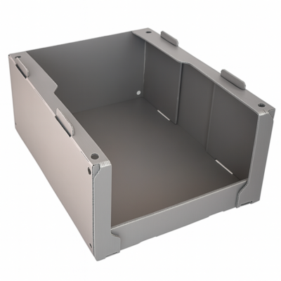 Custom PP Plastic Storage Picking Bins Collapsible Stackable for Clothes Warehouse for Picking Collating Clothes Cutting photo-2