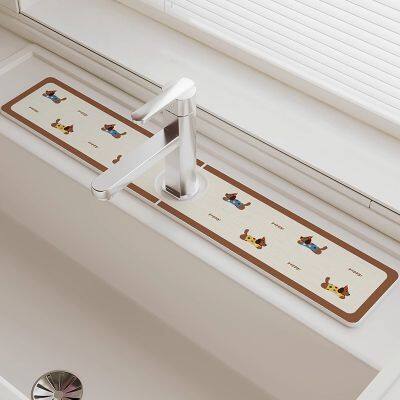 Sheenyoo Custom Printing Diatomite Stone Faucet Absorbent Mat ODM ODM Factory photo-2