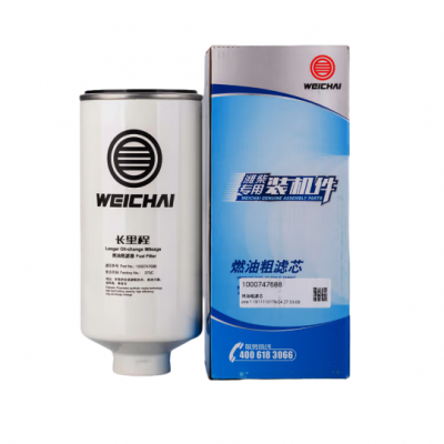 WEICHAI 1000747688 Fuel Coarse Filter Element Original Construction Machinery Parts