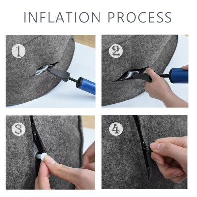 Exercise Ball Chair With Felt Cover & Handle for Yoga Comfortable Sitting Ball photo-4