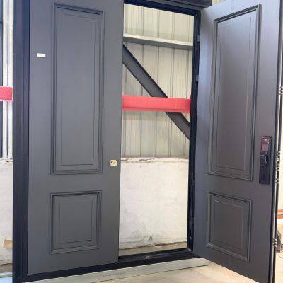 Custom Premium All-Aluminum Thermal Break Entry Door – Custom Size, Color & Design, Shown in Solid Gray Aluminum Panel photo-3