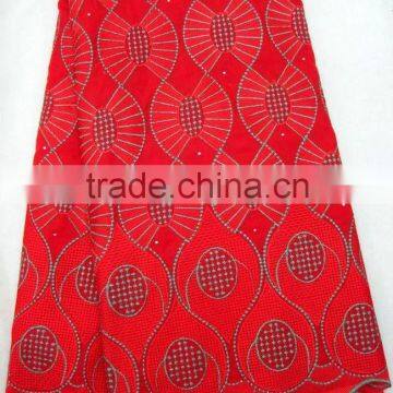 J569-4 heavy swiss voile embroidery african lace fabric