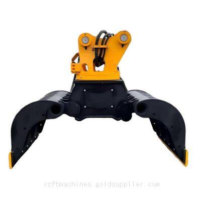 NM450 Wear-Resistant 360° Full-Rotation Hydraulic Sorting Grapple photo-3