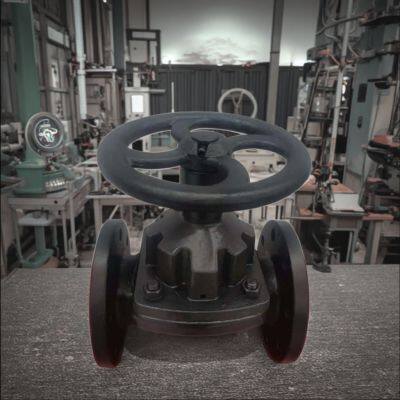 PN10 PN16 Diaphragm Valve Flange Ductile Iron Rubber Soft Seal Anti-Corrosion Manual Diaphragm Shutoff Valve photo-6