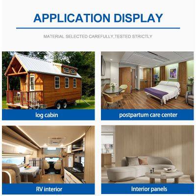 Residential Living Room Wall FRP Wood Grain Panel Fiberglass Reinforced Plastic Waterproof Fireproof Eco-Friendly Easy Install