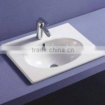 Bathroom Counter Top Lavatory, Ceramic Wash Basin