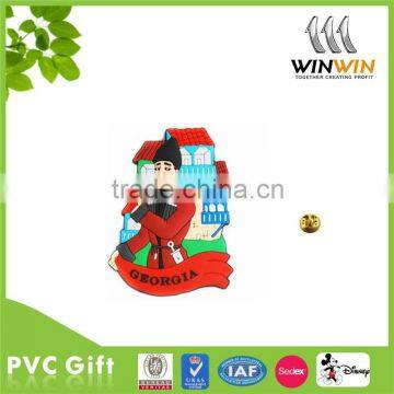 Wholesale customized design soft PVC pin silicone pin badge for souvenir