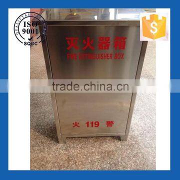 Stainless steel box for 2pcs fire extinguisher cabinet with ISO approved