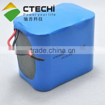 3S2P 9.6V 6600mAh LiFePO4 26650 Battery Pack