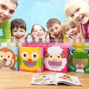 Creative Smiling Face Cartoon Animal Kids Storage Organizer Toy Drawer Storage Box Trade Assurance Supplier