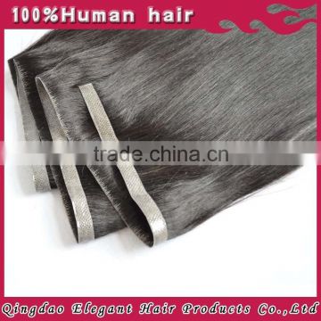 wholesale alibaba 100% virgin remy Brazilian Human Hair pu skin weft extension