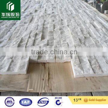 split natural white quartz culture stone