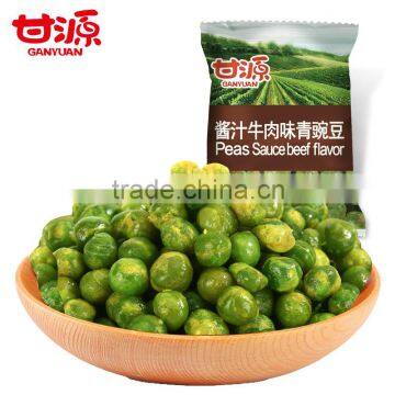 Fried sauce beef flavor green peas snack food