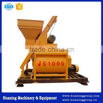 Pneumatic Discharging JS1000 Twin Shaft Concrete Mixer, Forced Concrete Mixer for sale