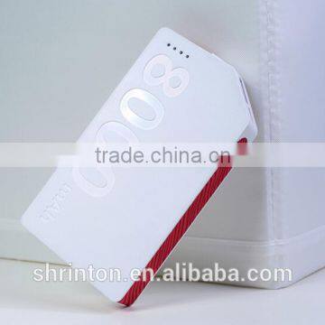 2015 Manufacture Supply, Fast Charging Smart Mobile Portable Cell Phone Power Bank 8000mah photo-2