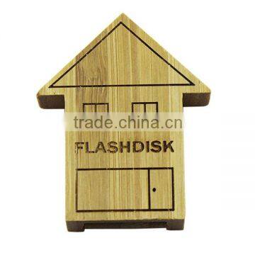 Hot selling wooden push USB key 4gb