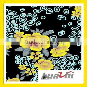 flower print polyester knitting scuba fabric