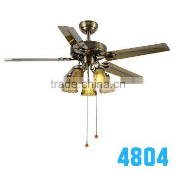 China Factory E27 Beautiful Tropical Country Ceiling Fans