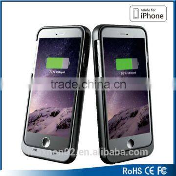 Hot sale MFI certified rechargeable battery case 5volt 1A 3200mAh for iphone6 iphone 6s