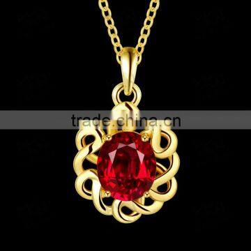 hollow circular necklace chain,cheap necklace chains zircon pendant