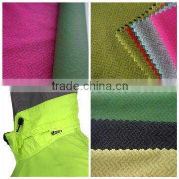 colorful breathable waterproof printed pu coated nylon fabric