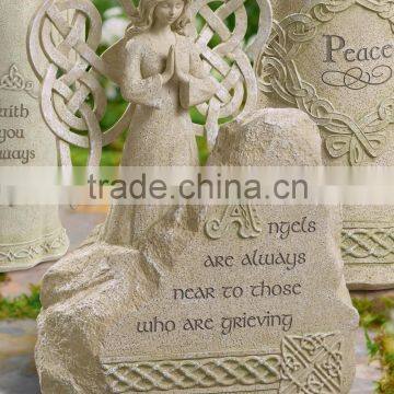 Arts and Crafts Knot Wing Angel Bereavement Statue photo-2