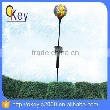 Outdoor LED Mosaic solar LED garden Stake ball light