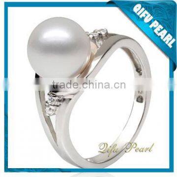 18K Gold South Sea Pearl Ring Setting Diamonds