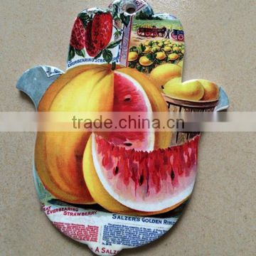 Hand shape ceramic hot pad coaster