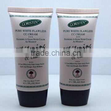 Eco-friendly Empty Oval Packing Tubes for CC Cream/Plastic Packing Tubes for Cosmetics